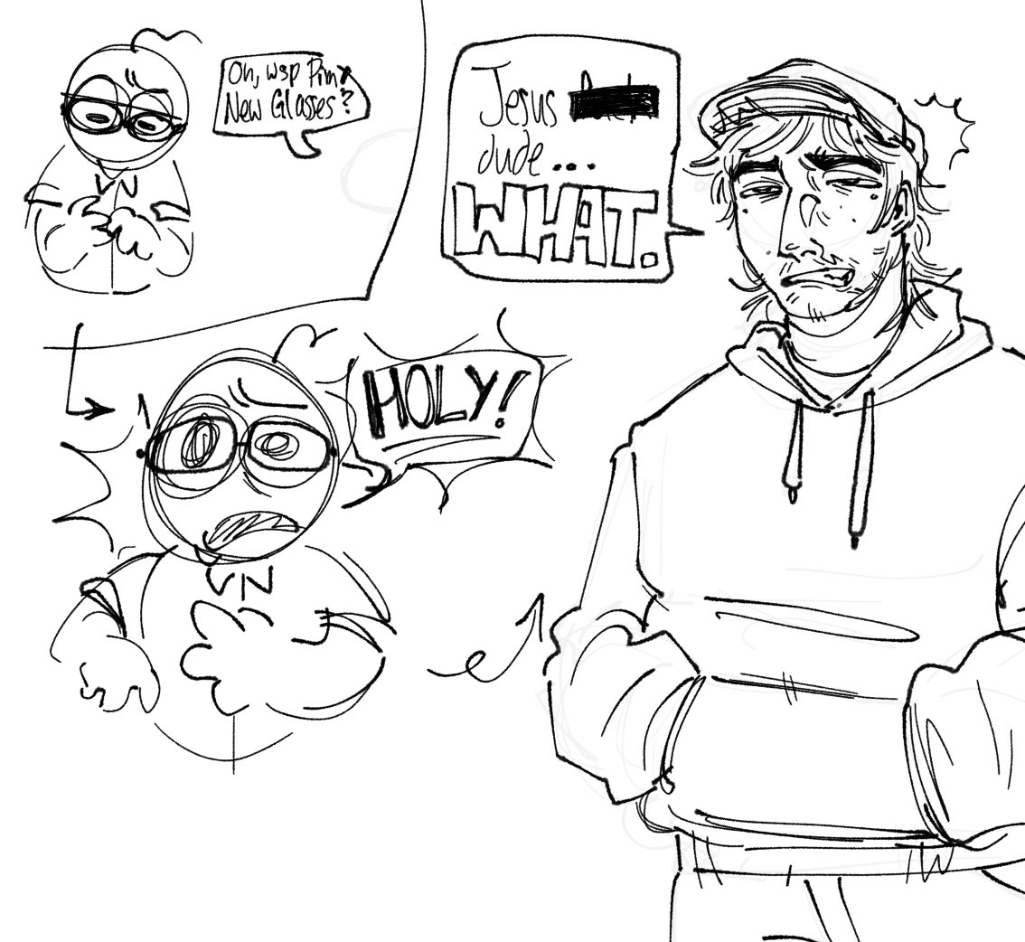 MuridsCourt's tweet image. Pim gets Glasses?? #Smilingfriends #pimpimling #charliedompler #charpim