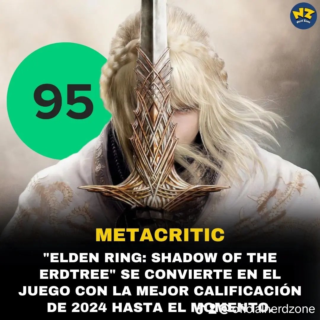 Nerd__Zone's tweet photo. La sección de reseñas de usuarios aún no está disponible, ya que Shadow of the Erdtree se lanzará el 21 de junio..

#EldenRing #Metacritic 
#EldenRingShadowOfTheErdtree #Videojegos #Juegosderol https://t.co/ATr0HJ7ivy