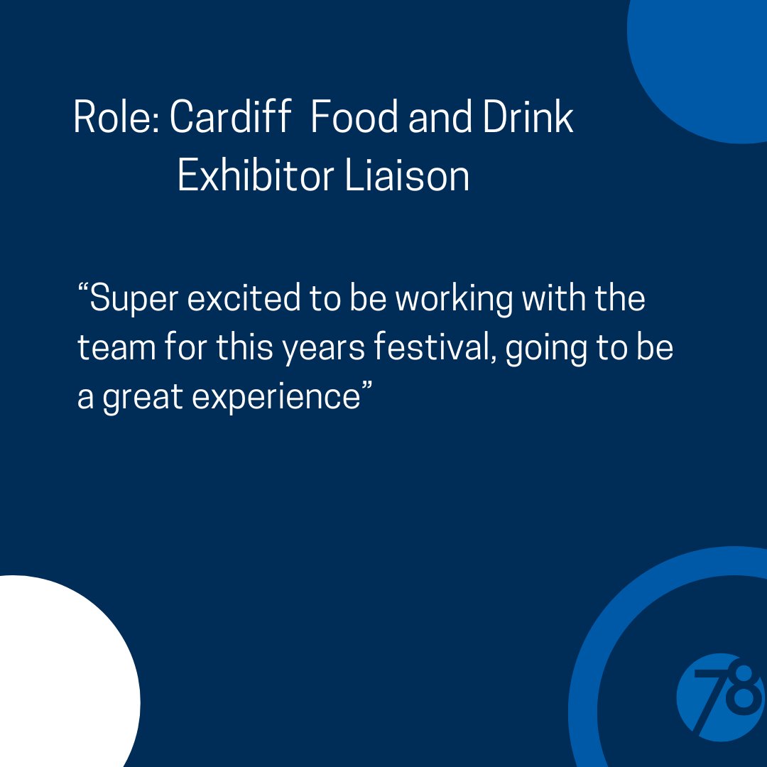 Todays Spotlight is about welcoming Cardiff Food and Drink Festival Exhibitor Liaison, Ruby. ⁠

*Pictured quote: " Super excited to be working with the team for this years festival, going to be a great experience "⁠
⁠
#StaffSpotlight #MeetTheTeam ⁠#Production78