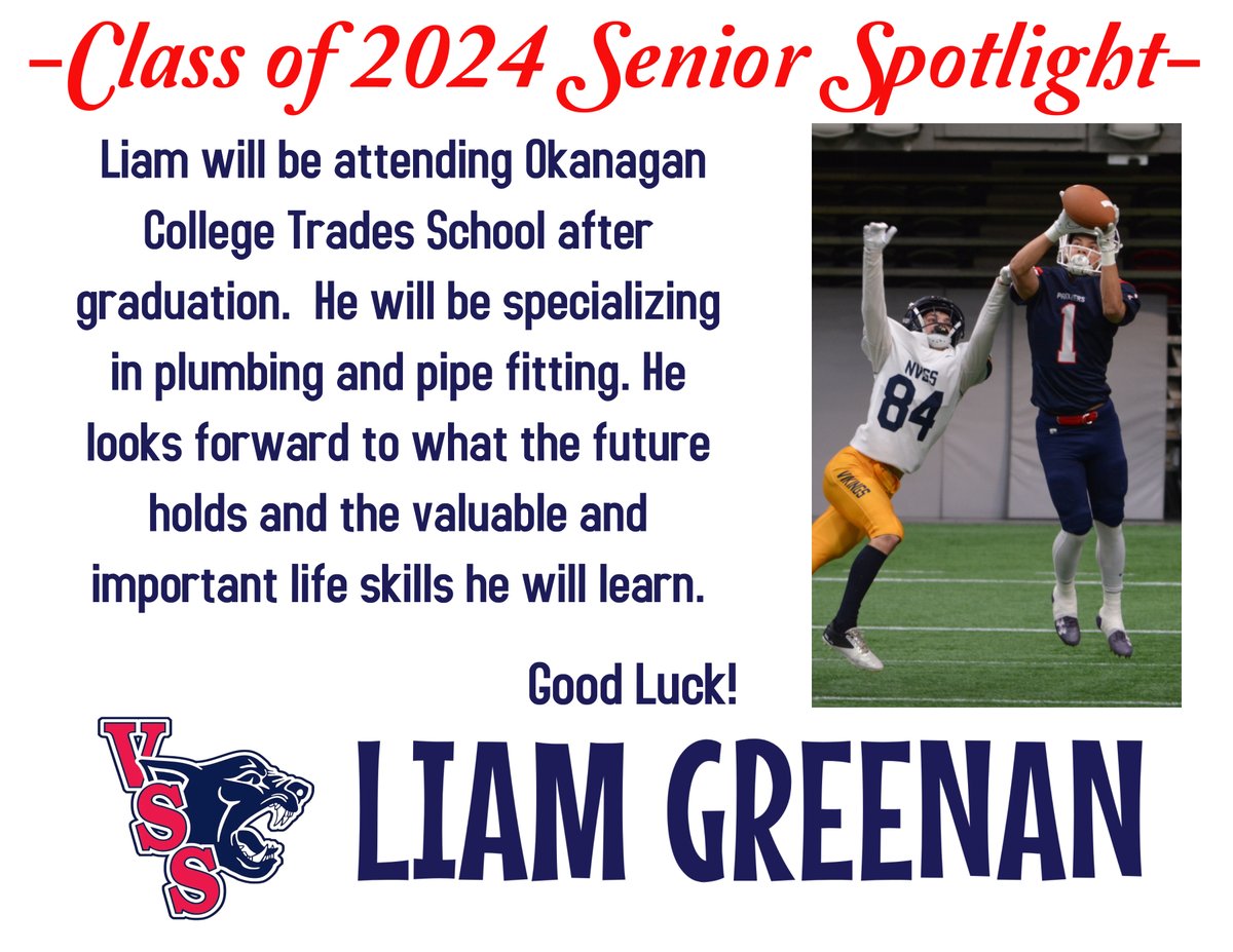 Congratulations Liam!
