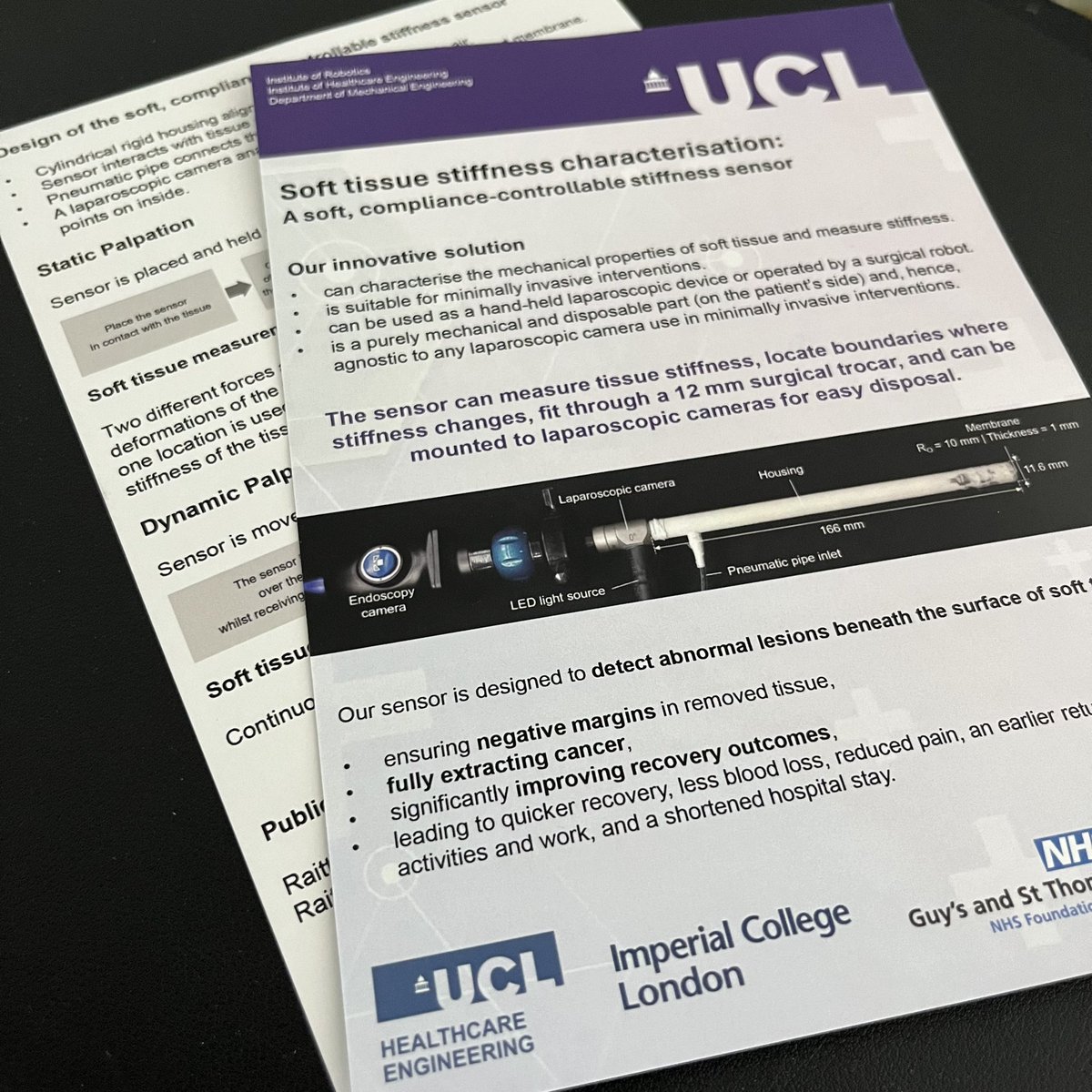 We are preparing the exhibition demo of our soft tissue stiffness sensor at the <a href="/ICLHamlynRobots/">The Hamlyn Centre</a>’s #HSMR24. Come and visit the team from <a href="/uclmecheng/">UCL MechEng</a> <a href="/SoftHaptics/">UCL Soft Haptics and Robotics</a> <a href="/uclrobotics/">UCL Robotics</a> and <a href="/KingsCollegeLon/">King's College London</a> <a href="/GSTTnhs/">Guy's and St Thomas'</a> on 26/27 June! <a href="/UCLEngineering/">UCL Engineering</a> <a href="/Health_Eng/">UCL Institute of Healthcare Engineering</a> <a href="/UCLTRO/">UCL Translational Research Office</a>

youtube.com/watch?v=TX3Icv…