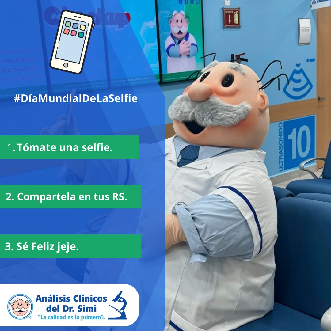 ssdrsimi's tweet photo. ¿Amigos sabían que hoy es el día mundial de la selfie? ​

Comparte con nosotros tu mejor selfie con el Dr. Simi, por X o por facebook. 😊😊 https://t.co/9IZZtvxg1l