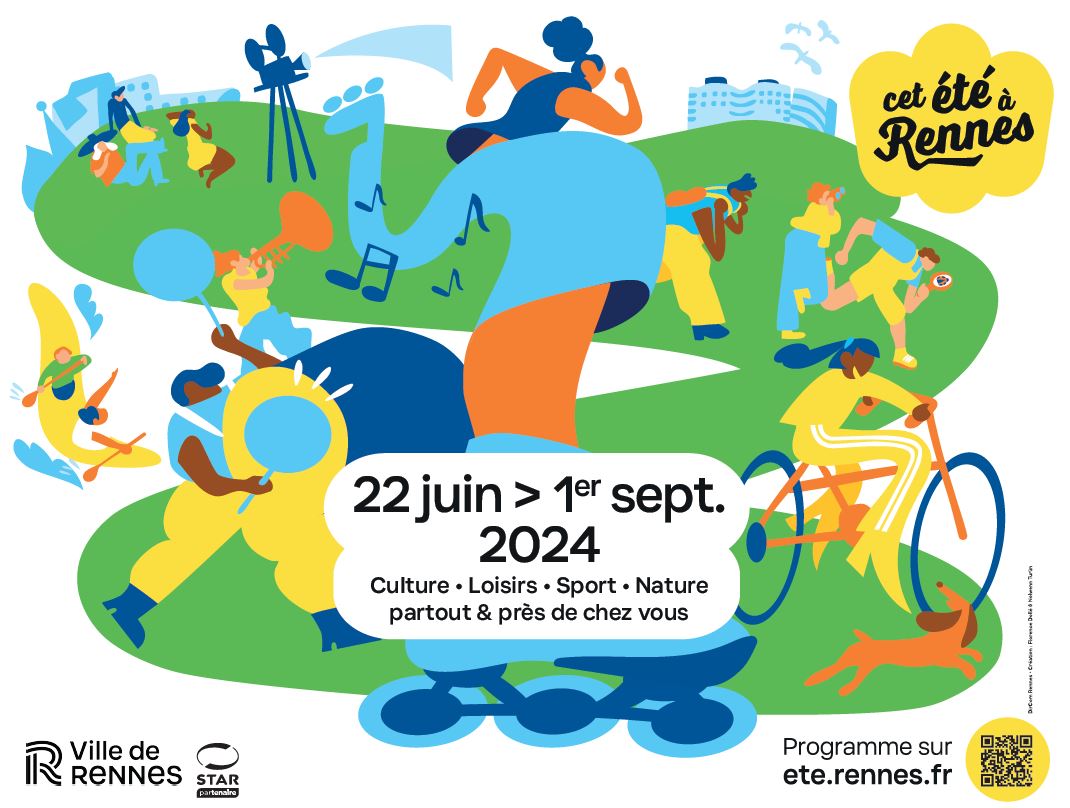 Du 22/06 au 01/09, "Cet été à Rennes" s'installe dans les quartiers de la ville pour offrir une programmation ludique et festive aux Rennaises et aux Rennais qui ne partent pas en vacances.
Culture, sports, loisirs, nature... plus de 500 animations !🖼️👟🌿
presse.metropole.rennes.fr/accueil/docume…