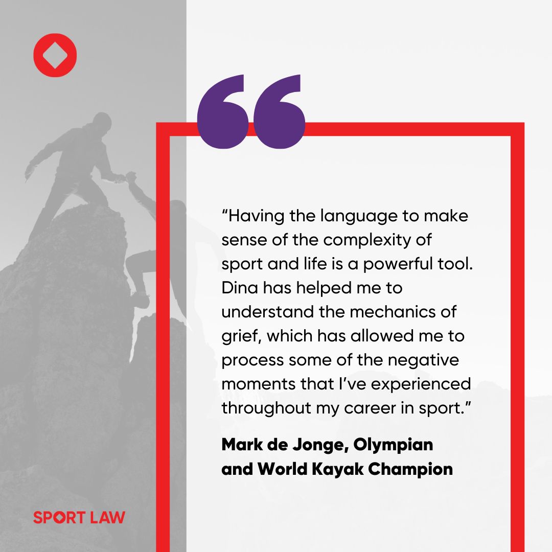 Learn why becoming grief and loss literate so important for sport leaders, coaches and athletes!

Join Dina Bell-Laroche (@grief.unleashed) on June 27 to understand the essentials of grief and loss literacy. Learn more at sportlaw.ca/news-item/sign…