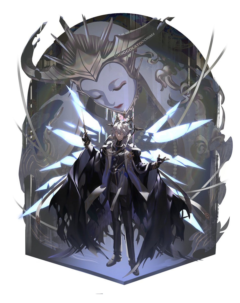 cioccolato_kun's tweet photo. Arknights x Honkai Star Rail
[New Operator Fan Design]

SUNDAY (Sankta)
★★★★★★ Caster- Siphon Caster

++++++++++++++++++++
(Clothes slightly based off Andoain's outfit because it looks cool and I want a crossover fanart of Sunday wearing it haha) https://t.co/TY78LpzOoW