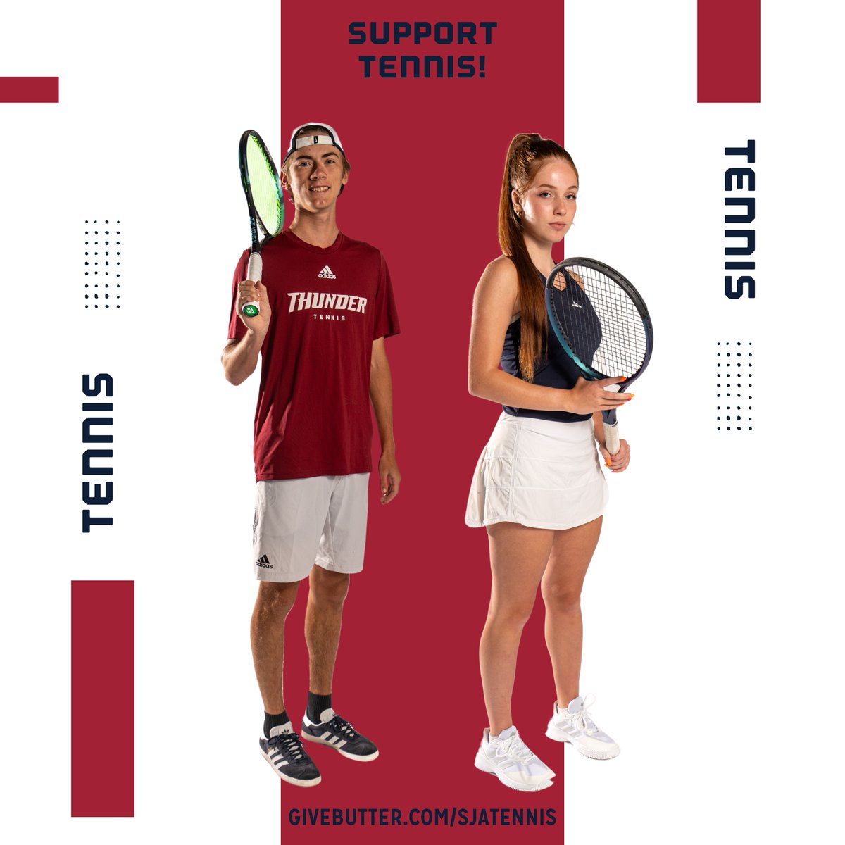 🎾 Big News! St. James Academy's Mission Forward campaign includes new Tennis Courts! A generous family will match every donation up to $100,000. Let’s get this done by next Spring! Support today: givebutter.com/sjatennis #SJAMissionForward