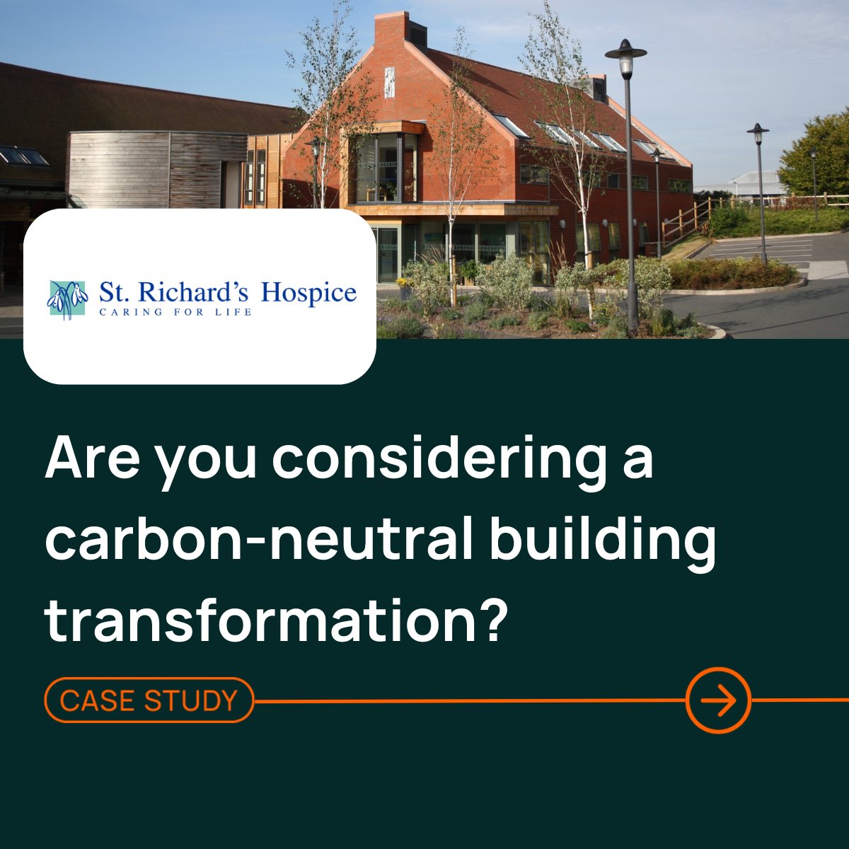 CASE STUDY: Transform your path to net zero with sustainable building development! 🌿

See how St Richard’s Hospice set a new standard in sustainable healthcare with a carbon-neutral annexe using low-carbon tech🌍

Read more 👉 eu1.hubs.ly/H09M0fS0 

#netzero #carbonreduction