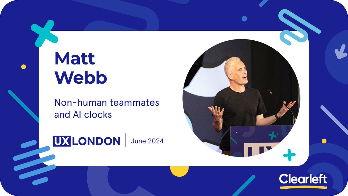 Closing day two @GenMon explores "Non-Human Teammates and AI Clocks." 
Delve into AI collaboration models, human-AI interaction design, and the evolving dynamics of living and working with AI. 🤖🕒 #AI #UXDesign #UXLondon
