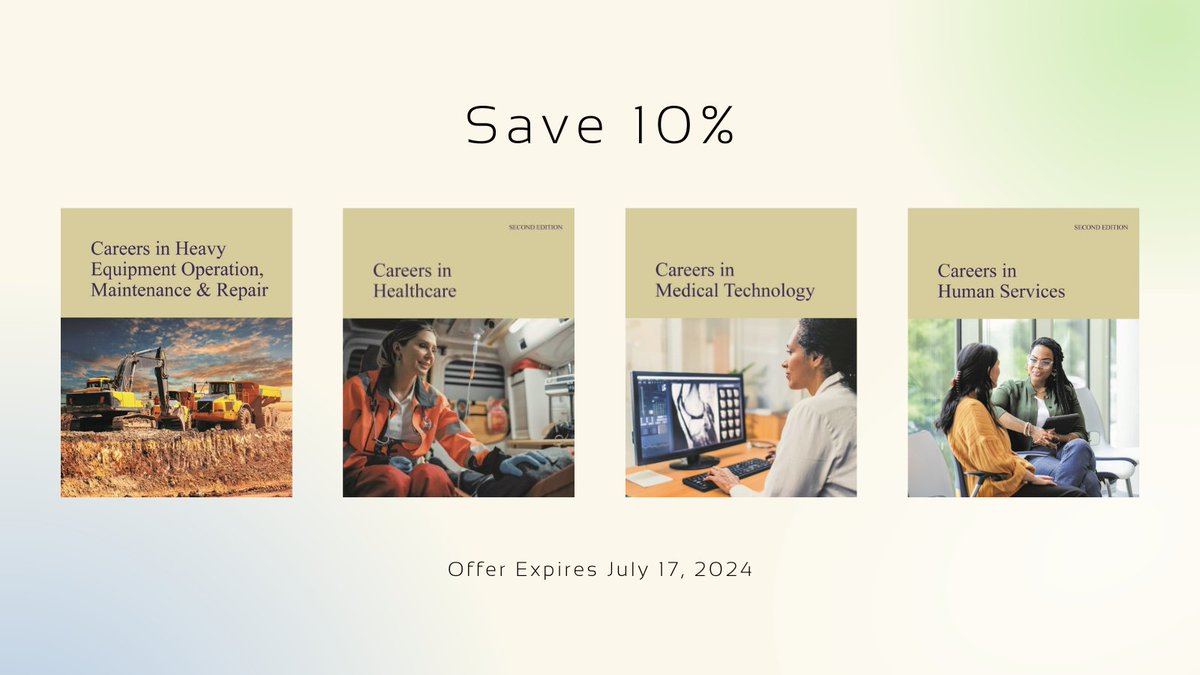 Careers in Heavy Equipment Operation, Maintenance &amp; Repair is the Latest In-demand Field Covered by the Widely Praised Careers In Series. Summer Savings on all Titles Too!   conta.cc/4ehYWBT