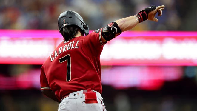 MrAzSports's tweet photo. ‼️ Corbin Carroll last 12 games.

.340 BA
16 hits
3 RBI
16 Runs
2 Triples
9 Walks

He’s back 💪 https://t.co/KQeCZNth75