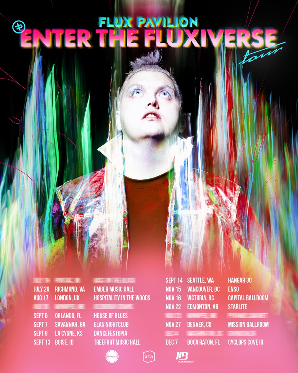 The portal to the Fluxiverse has reopened! Which show are you coming to? 👀

Tickets: fluxpavilion.com/shows