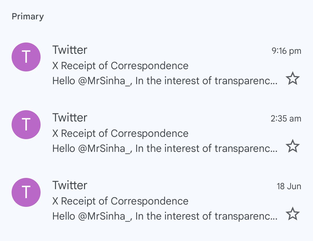 Police from different states sending notice to Twitter to act against my handle....