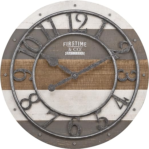 abdul_alim82746's tweet image. FirsTime &amp;amp; Co. Multicolor Shabby Pallet Wall Clock, Vintage Decor for Living Room, Home Office, Round, Wood, Farmhouse, 16 inches
#wallclock #wallclockdesign #wallclockdecor #wallclockvintage #wallclockart
📷= alim77311.blogspot.com/2024/06/wall-c…