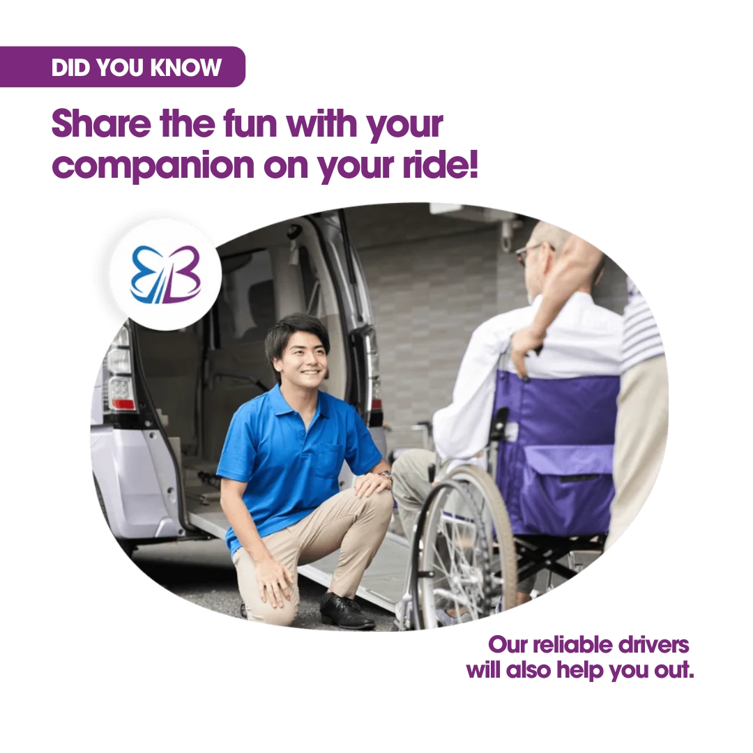 gobutterfli's tweet image. Your comfort and support are paramount to us. Not only can you bring your chosen companion, but our reliable drivers are also here to lend a hand whenever needed. Your journey, your way, with Butterfli. 🚗💼 #CompanionFriendly #ExtraSupport #Butterfli #assistedtransportation
