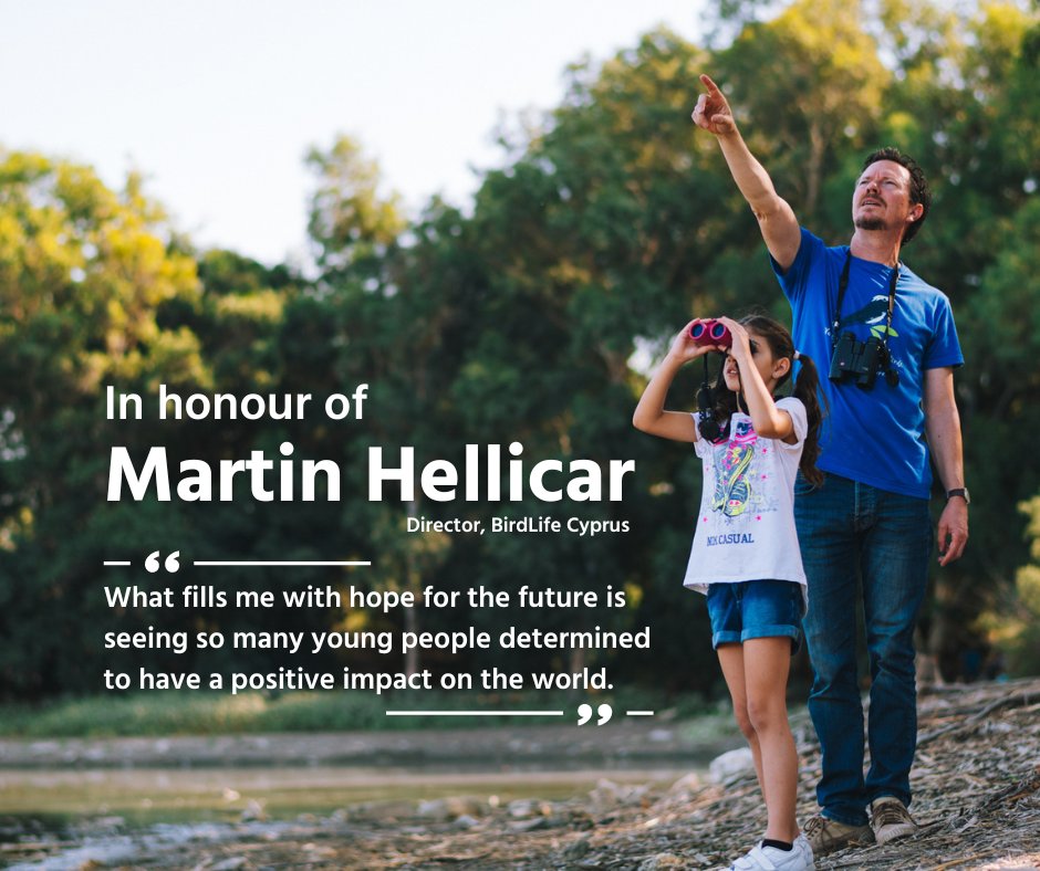 🕊Today we remember and mourn the loss of a great conservation leader, Martin Abbas Hellicar, Director of BirdLife Cyprus. 
 
It is a true testament to Martin’s love for birds and nature that his legacy will live on, remembered through the landscapes and wildlife he has