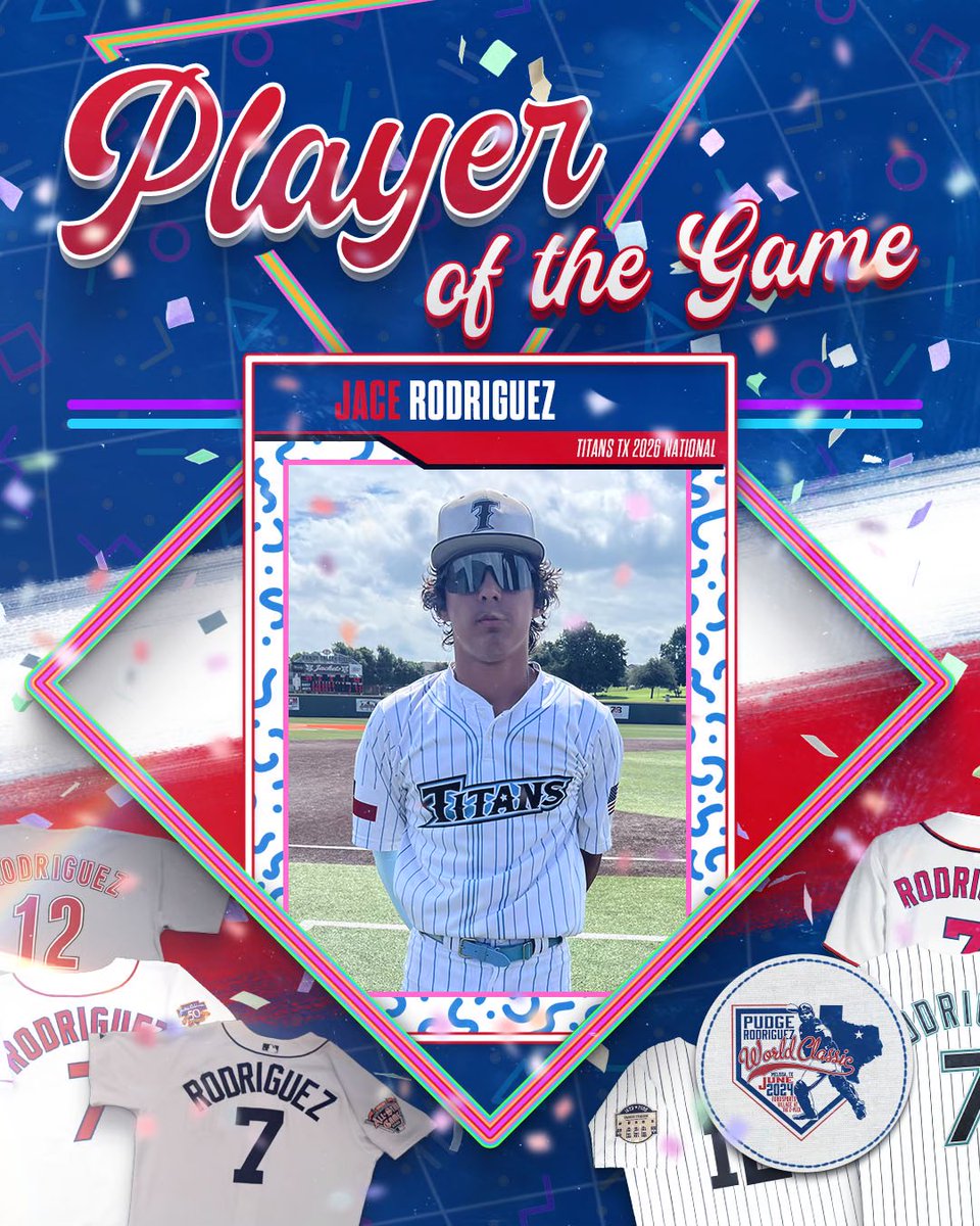 ✭Five Tool Texas✭ (@fivetooltexas) on Twitter photo #PudgeWC F: <a href="/TitanBaseballTX/">Titans Baseball Club</a> 2026 National 2, Process Baseball Gold 1
PoG: Jace Rodriguez 3-3, RBI #PudgeWC F: <a href="/TitanBaseballTX/">Titans Baseball Club</a> 2026 National 2, Process Baseball Gold 1
PoG: Jace Rodriguez 3-3, RBI