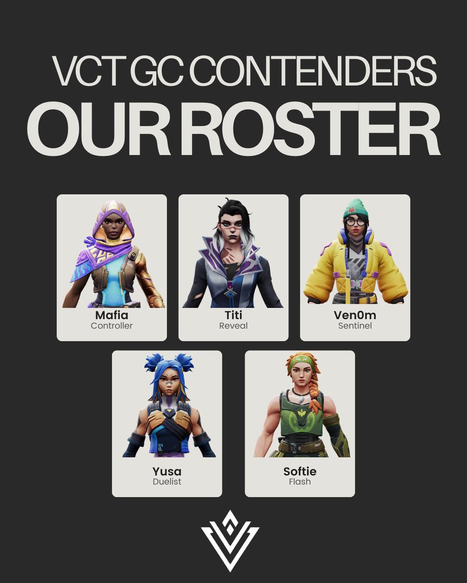 Our Contenders series 1st qualifier roster !
<a href="/Manon_dxn/">Mafia</a> 🇨🇵
<a href="/Howlineee/">Titi</a> 🇨🇵
<a href="/VenomVLR/">venom</a> 🇨🇵
@LisaNight7 🇨🇵
@gslngy 🇨🇵

Good luck ! 🤍