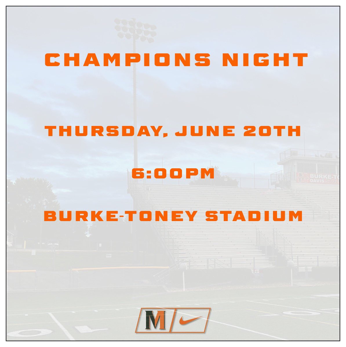 Come out and support our athletes as they compete in various combine drills. Go Canes!
