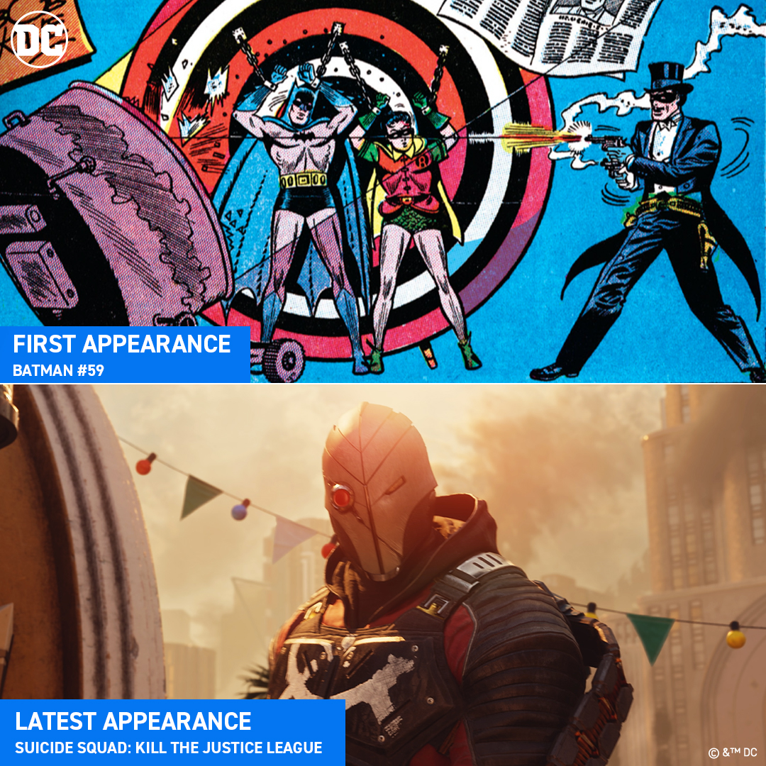 WarnerBrosUK's tweet photo. Repost if you remember #Deadshot’s first and most recent appearances!
#Batman59 #SuicideSquadKillTheJusticeLeague https://t.co/7QipaIiRTO
