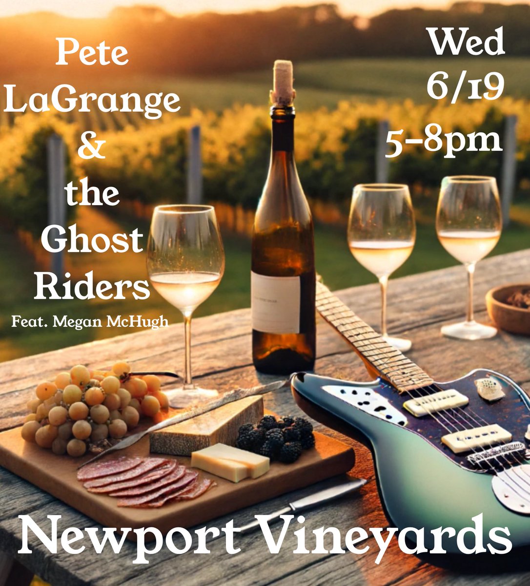 See you tonight at <a href="/NewportVines/">Newport Vineyards</a>! 
We’ll be kicking off their summer music series, playing from 5-8!