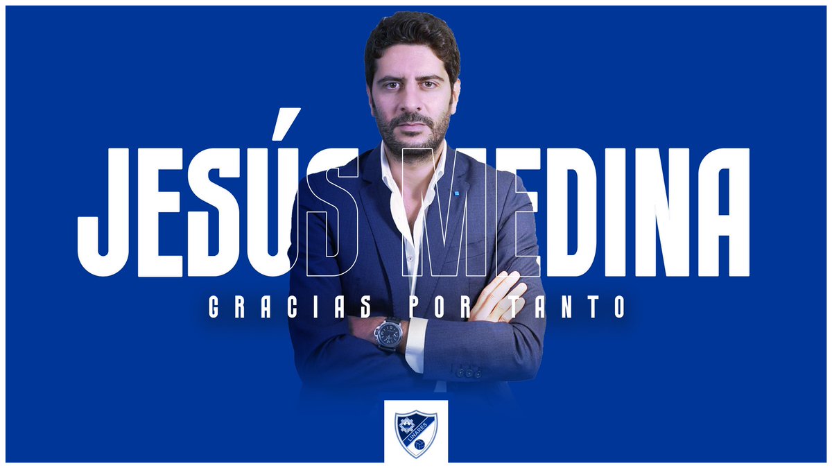 🔵 𝐉𝐞𝐬𝐮́𝐬 𝐌𝐞𝐝𝐢𝐧𝐚 𝐬𝐞 𝐝𝐞𝐬𝐩𝐢𝐝𝐞 𝐝𝐞𝐥 𝐂𝐥𝐮𝐛 𝐝𝐞 𝐬𝐮 𝐯𝐢𝐝𝐚 𝐭𝐫𝐚𝐬 𝐨𝐜𝐡𝐨 𝐚𝐧̃𝐨𝐬 𝐜𝐨𝐦𝐨 𝐩𝐫𝐞𝐬𝐢𝐝𝐞𝐧𝐭𝐞 𝐲 𝐝𝐢𝐫𝐞𝐜𝐭𝐨𝐫 𝐠𝐞𝐧𝐞𝐫𝐚𝐥.

Esta mañana ha tenido lugar la rueda de prensa de despedida de <a href="/jesusmedina/">Jesús Medina</a> del #LinaresDeportivo.