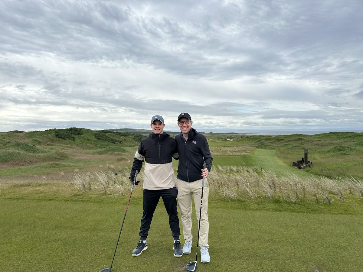 DfsSchoder's tweet image. I paired up with @BraedenGreseth to use some DraftKings Onyx points on both the Scotland and Ireland golf trips. It was an amazing time playing 9 epic courses in an 11 day stretch. Highly recommend if you’re a golfer and wondering what to spend your Onyx points on.