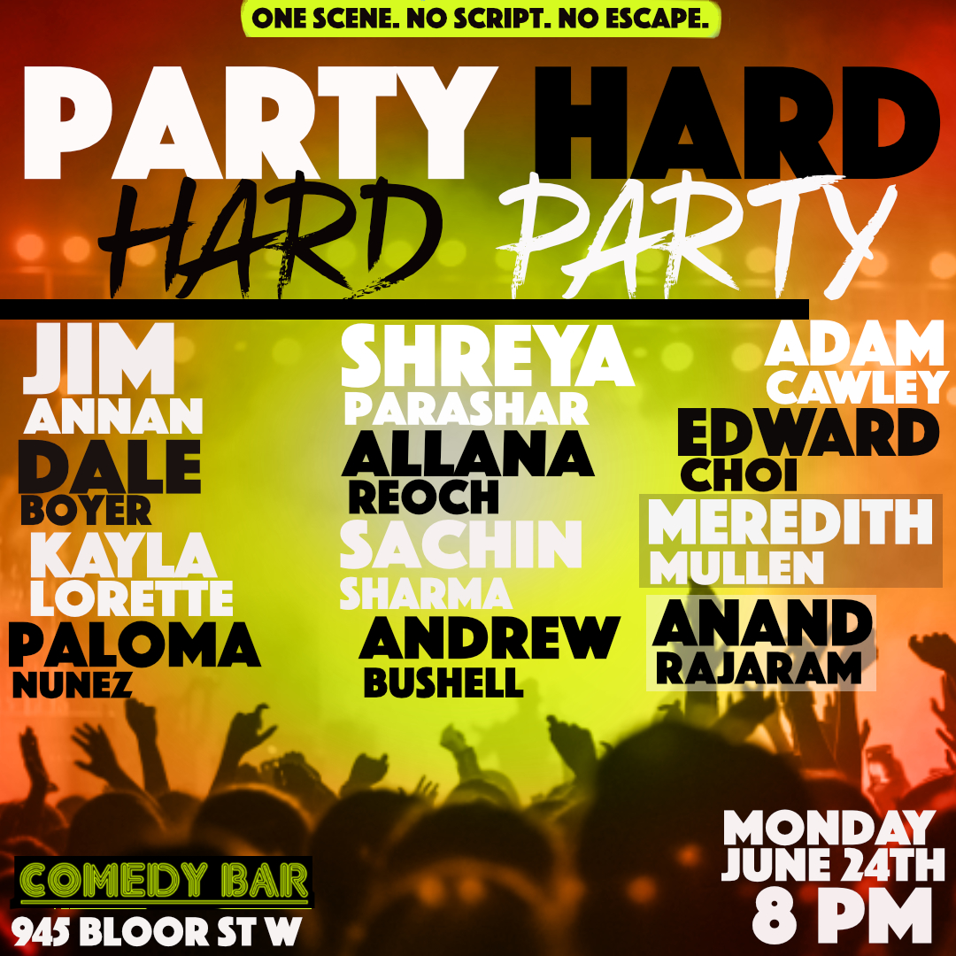 MONDAY. IMPROV. DUO'S. GOOD. <a href="/comedybar/">COMEDY BAR</a> 8pm.