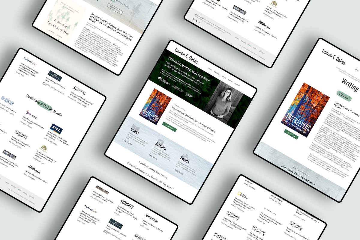 Excited to share my new website! Special thanks to Elliot Olson for her beautiful design work. Feel free to reach out if you have interest in a speaking event after the launch of TREEKEEPERS this fall. leoakes.com
