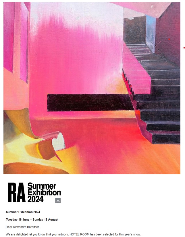 So thrilled that my painting HOTEL ROOM has sold <a href="/royalacademy/">Royal Academy</a> Summer Exhibition
#sales <a href="/BeepWales/">Jonathan Powell</a> <a href="/TurpsGallery/">Turps Gallery</a> <a href="/artnews/">ARTnews</a> <a href="/londonartnews/">London Art News</a> <a href="/LondonArtCritic/">Tabish Khan</a> <a href="/KarstenSchubert/">Karsten Schubert London</a> <a href="/AndreaColtman/">andrea coltman</a> <a href="/AndreaWright/">Andrea</a> <a href="/Sid_Motion/">Sid Motion Gallery</a>
