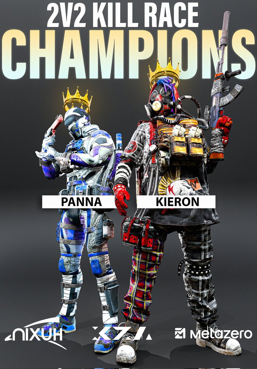 XDefiantZA's tweet image. This past Saturday we crowned our very first #XDefiantZA 2v2 Kill Race Champions 🏆

🐇 Bunny Brigade 
👑 @Paainski 
👑 @CoffeeBean_x 

⚡ Powered by @NixuhGG and @metazerogg