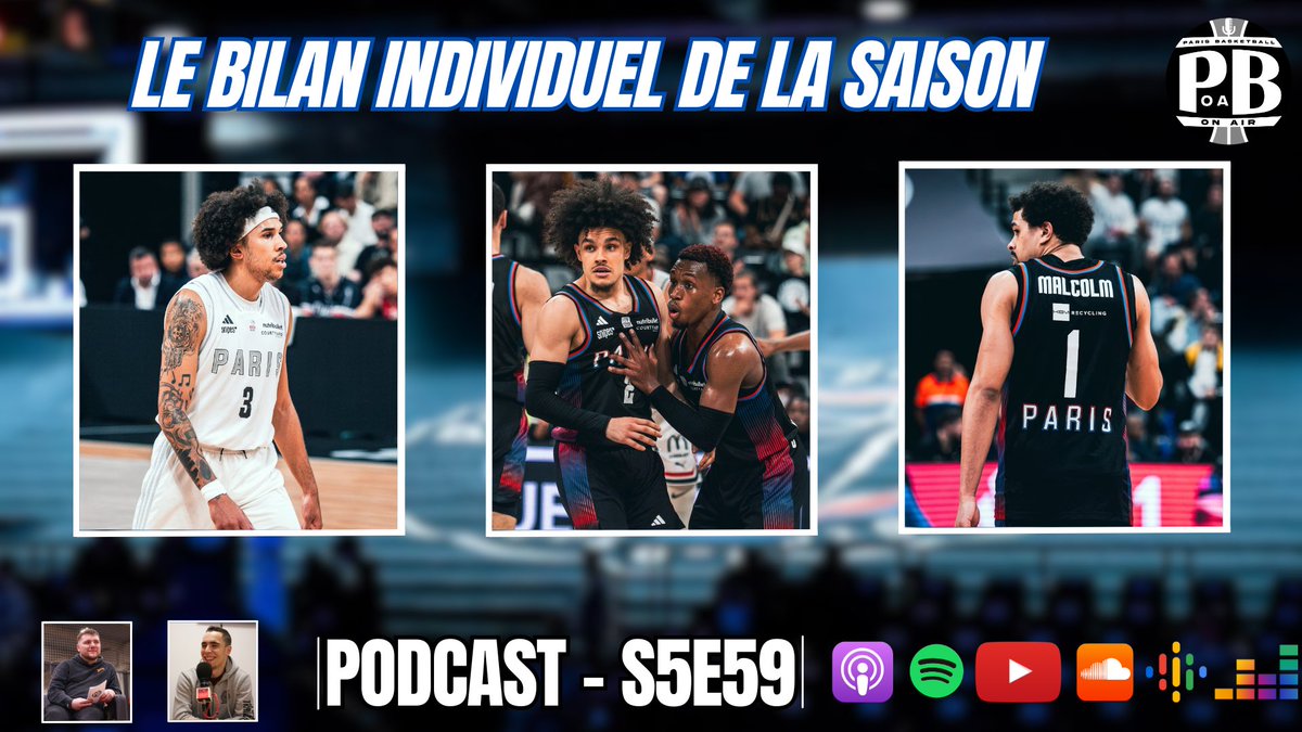 S5E59 : Le bilan individuel de la saison du Paris Basketball

Tour d’horizon joueur par joueur de l’effectif parisien et de leurs prestations sur la saison 👀

👉 youtu.be/iwKsPPkkGYw 👈