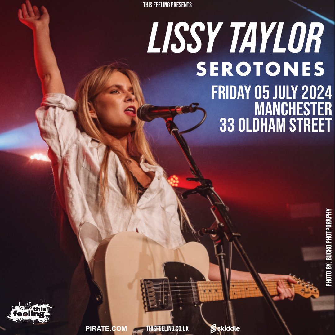 Serotones (@serotonesuk) on Twitter photo We’re thrilled to announce that we will be supporting <a href="/LissyTaylor17/">LISSY TAYLOR</a> next month at <a href="/33_oldhamstreet/">33 Oldham Street</a> in Manchester 🐝
There are only 30 tickets remaining so get them while you can!
serotones.com
<a href="/This_Feeling/">This Feeling</a> We’re thrilled to announce that we will be supporting <a href="/LissyTaylor17/">LISSY TAYLOR</a> next month at <a href="/33_oldhamstreet/">33 Oldham Street</a> in Manchester 🐝
There are only 30 tickets remaining so get them while you can!
serotones.com
<a href="/This_Feeling/">This Feeling</a>
