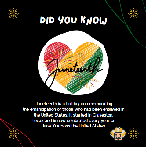 james4edu's tweet photo. Happy Juneteenth! https://t.co/6X0fw1L6xn
