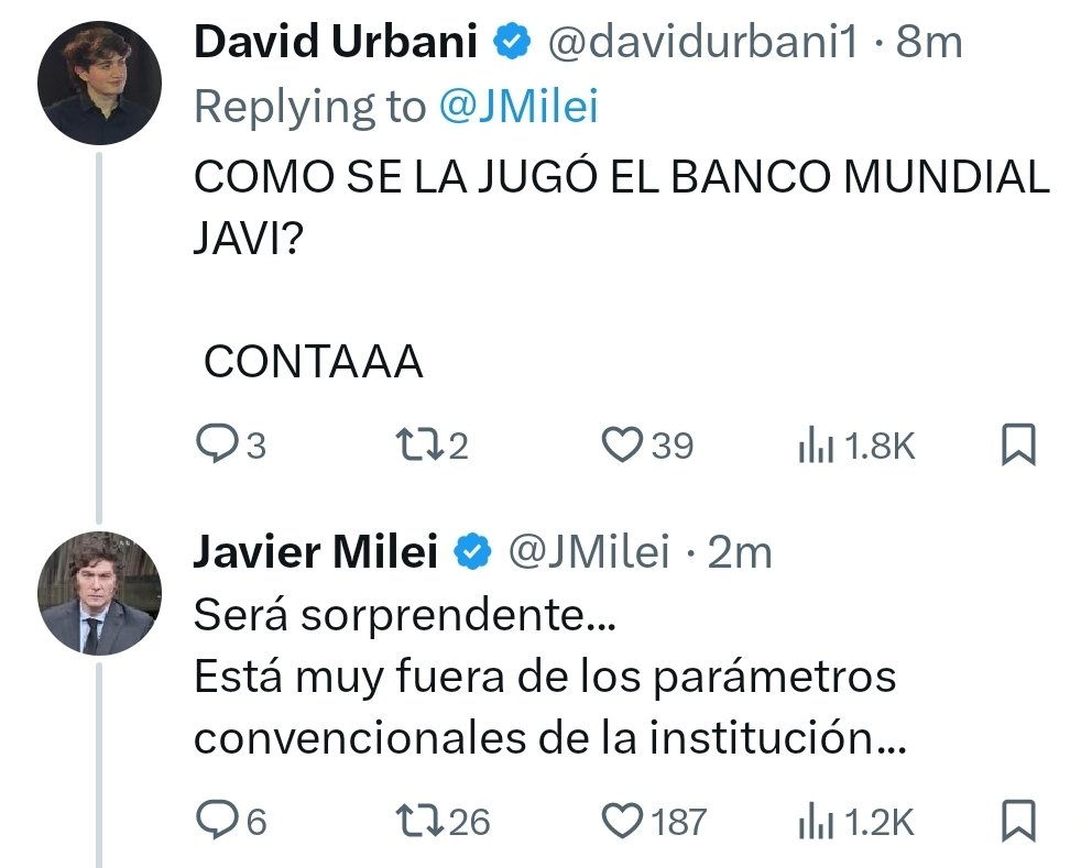 Después del acuerdo del FMI se viene   LA BOMBA del Banco Mundial.

¿Qué piensan que puede ser?