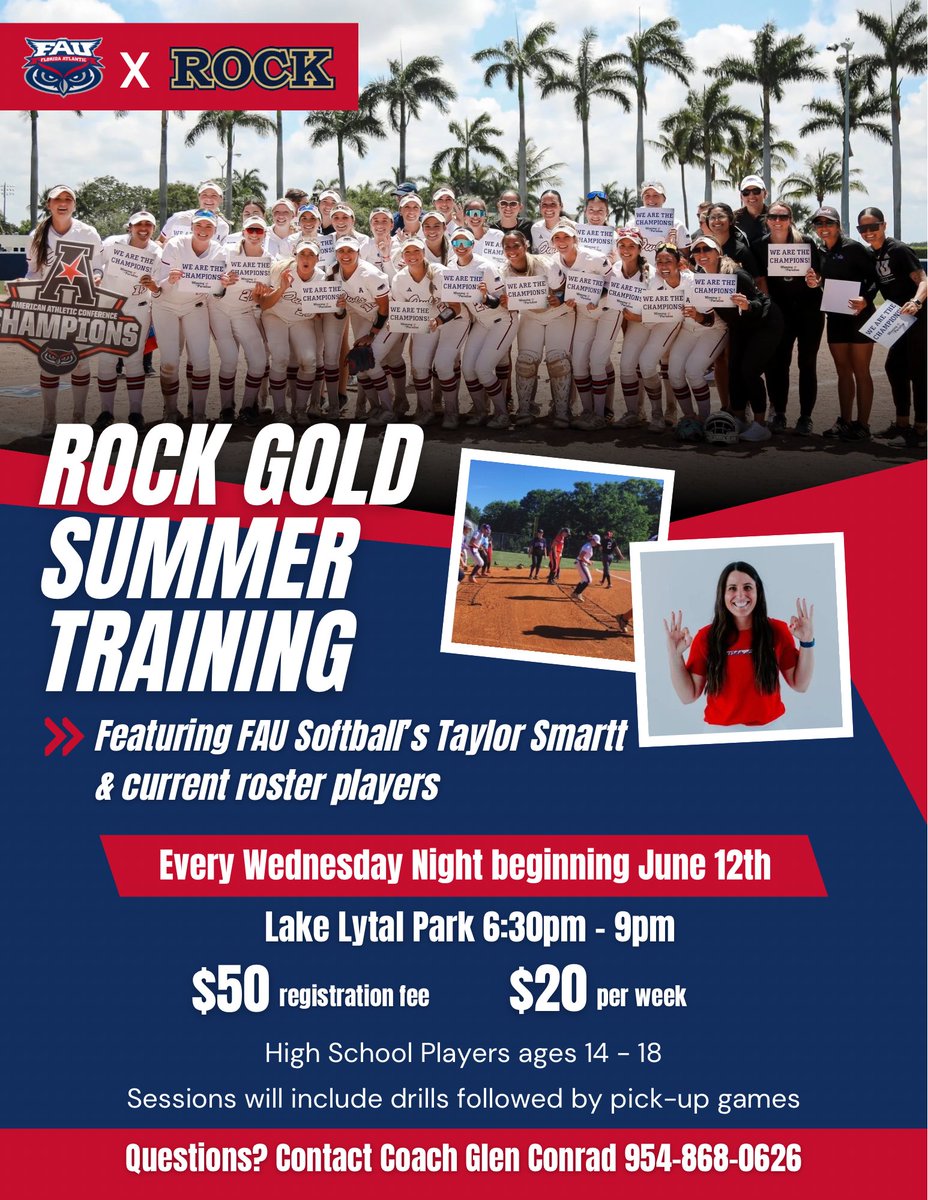 RockGoldManetta's tweet image. What a Wonderful way to keep your game up on a Wednesday! Open to all HS Players 14-18 years of age! #RockFam #RockEnergy Let’s go💪