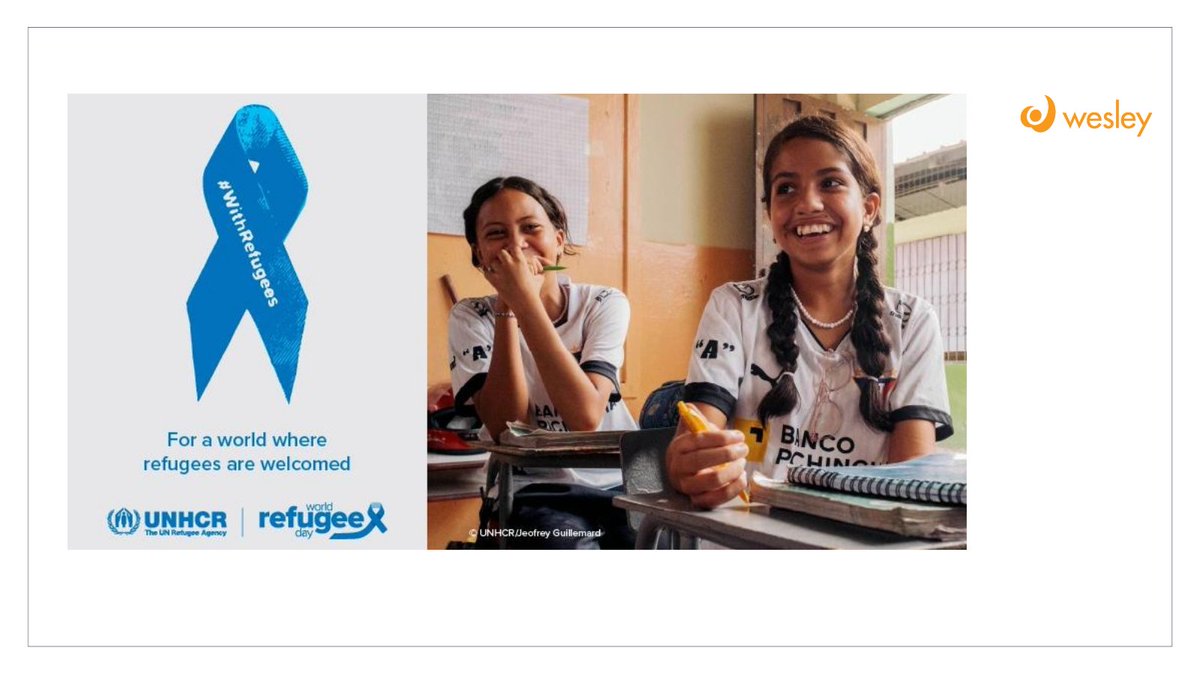 wesleynonprofit's tweet image. Today is #WorldRefugeeDay, a day to celebrate the strength and courage of refugees &amp;amp; highlight the need for resources to support those forced to flee their home country to escape conflict/persecution. Wesley proudly supports refugees in our community. @Refugees @WHO @UNHCRCanada