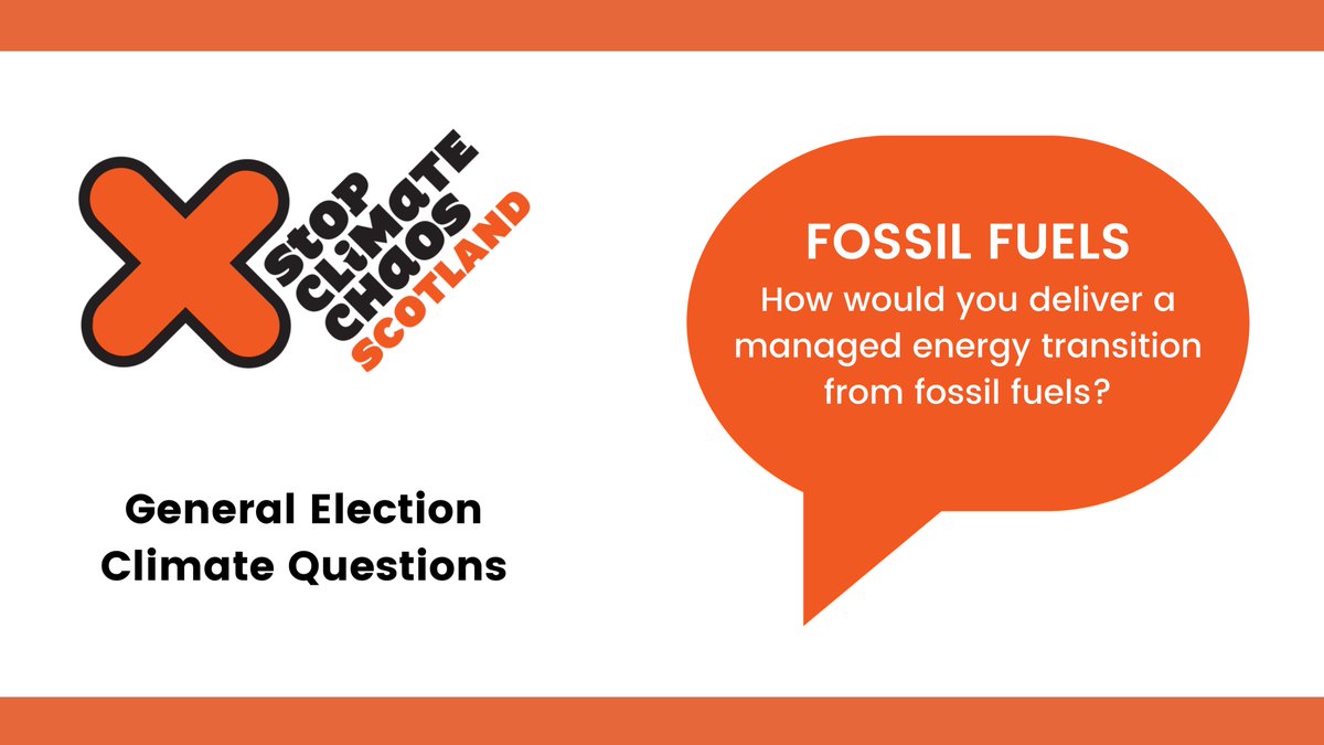 People in Scotland want stronger climate action &amp; the general election is a key opportunity to remind candidates &amp; parties of this.

Ask your candidates this climate question about fossil fuels 🔥

Find out more bit.ly/3z9JAPK

#ScotlandUnitedForClimateAction #UKElection