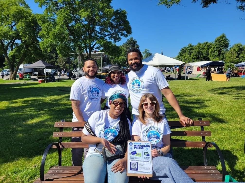 #ClimateSmart Buffalo made its public debut at Buffalo's annual Juneteenth Festival, collecting over 500 community survey responses!🎉

Survey responses analyze how community members experience extreme weather events, and will inform the City's Community Vulnerability Assessment.