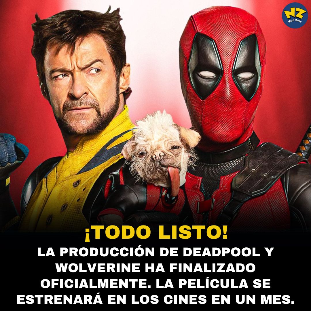 Nerd__Zone's tweet photo. El director Shawn Levy anunció en sus historias de Instagram que la postproducción de "Deadpool &amp; Wolverine" está oficialmente terminada..💥

#DeadpoolandWolverine #Deadpool3 #MarvelStudios #RyanReynolds #HughJackman #Deadpool #Wolverine #MCU https://t.co/RdZagODphv