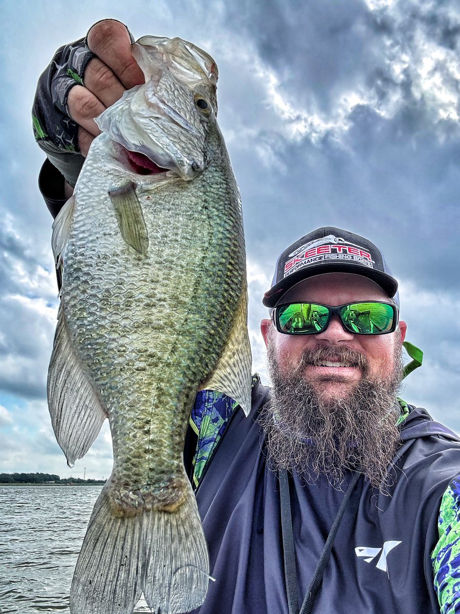mrgaines_sciguy's tweet photo. Caught a few bass at Waxahachie today. Turned off early. Went offshore for brushpiles and found one stacked with slab crappie. Going back Mon with a cooler. I have always had some giant calf muscles. I put that crappie next to my leg for comparison. What a donkey! #RestInGrease https://t.co/GlgmCeVuqJ