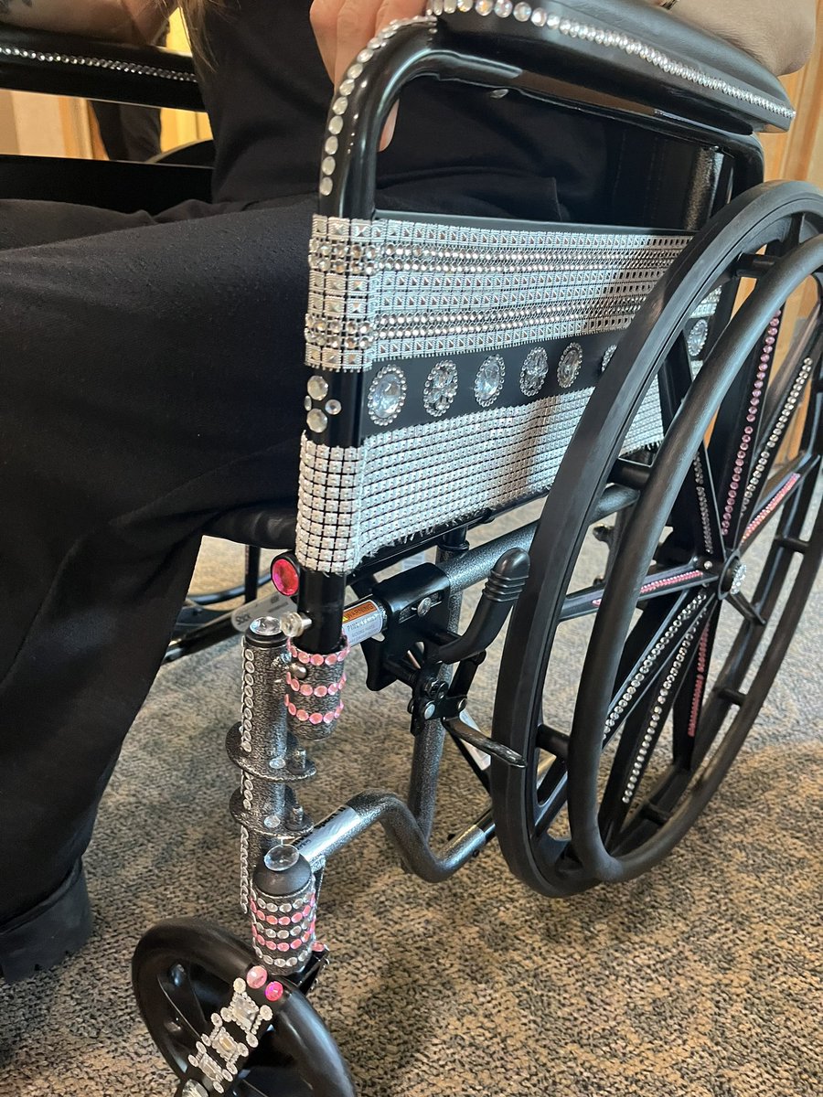 RadioZimm's tweet photo. @SnoopDogg our great aunt Phyllis is your BIGGEST fan. We’ve blinged up her wheelchair and named her aunt Phyzzle in your honour.  She’s 91! She’ll be in section F row WC - seat 6 and 8, and has a special sign for you. https://t.co/nW5daGQMxx