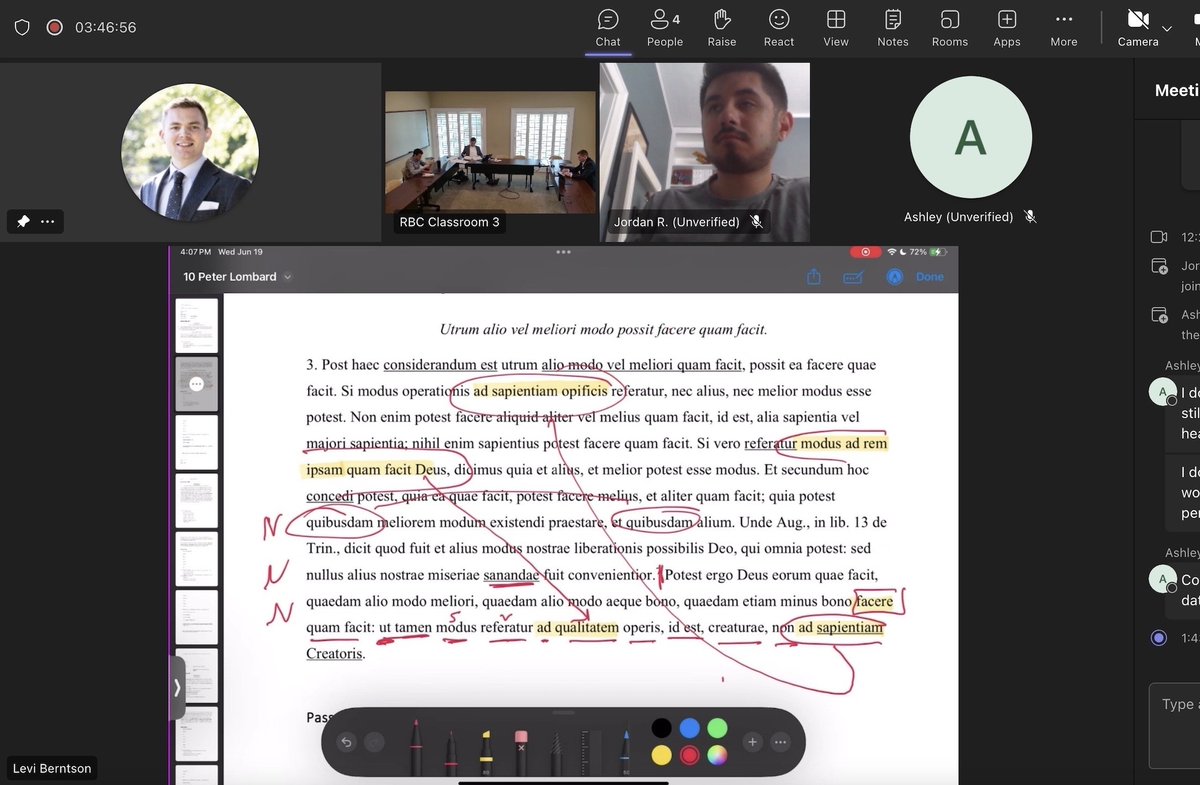 It has been a joy so far this summer to teach an advanced Latin course at RBC, working with second year Latin students to translate theologians from Tertullian to the post-Reformation. We are working through early draft chapters of my theological Latin reader (Zondervan).