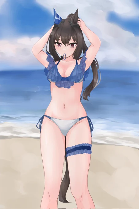 #めちゃくちゃ暑いから水着の絵でTLを埋めよう 