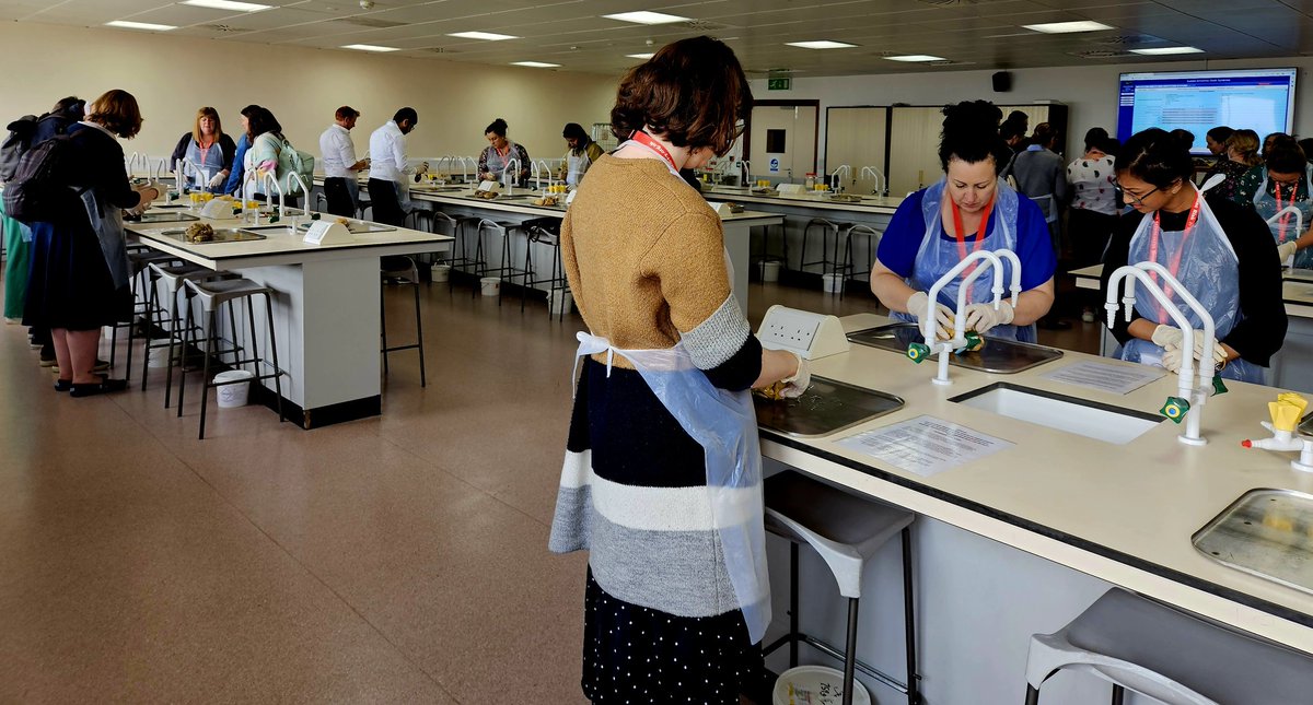 Live demonstations atn cardiovascular pathology course with very busy eager pathologists asking lots of questions.