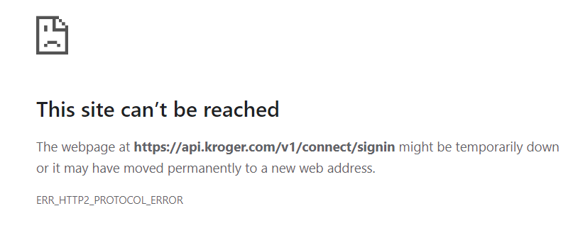 Midian42's tweet photo. @InstacartHelp Trying to connect my Ralph's account, but I get this every time. Help? https://t.co/4NCcRAqQ9V