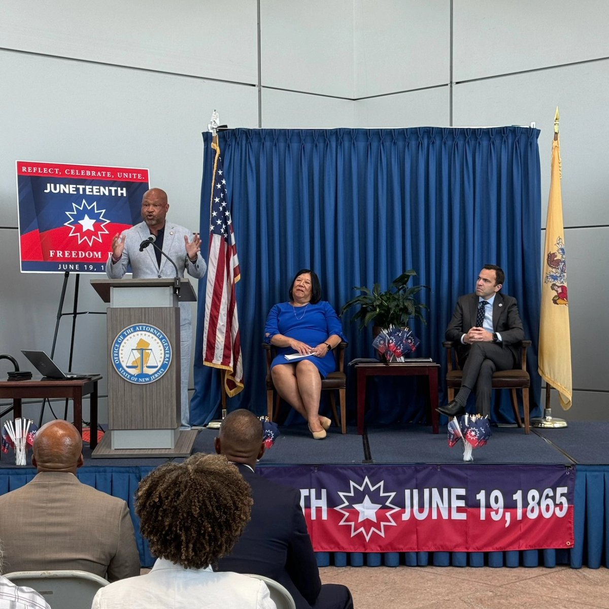 I want to thank NJ Attorney General Matt Platkin for inviting me to be the Guest Speaker for the AG Juneteenth program in Trenton today! #Juneteenth24