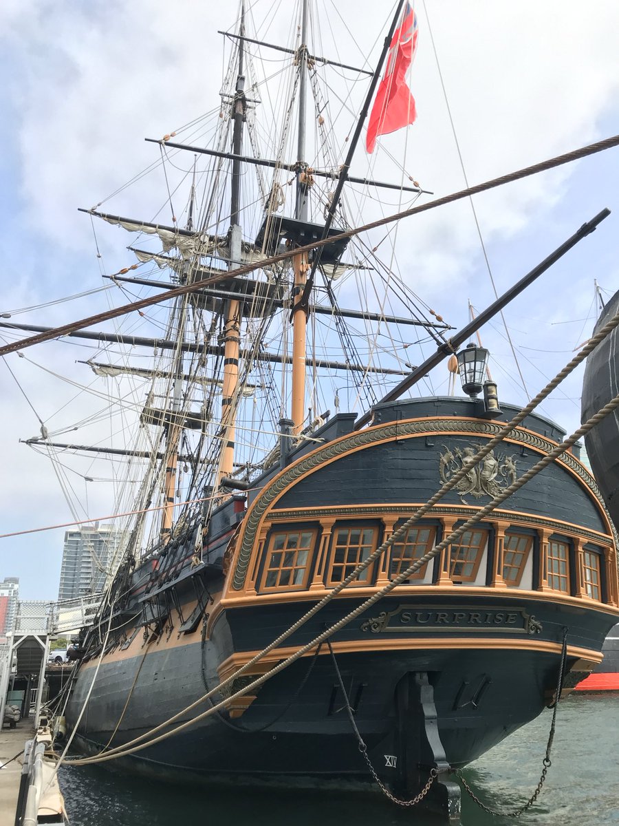 mapreader2010's tweet photo. For fans of ‘Master And Commander’ - there she is. https://t.co/xn2zQuMShj