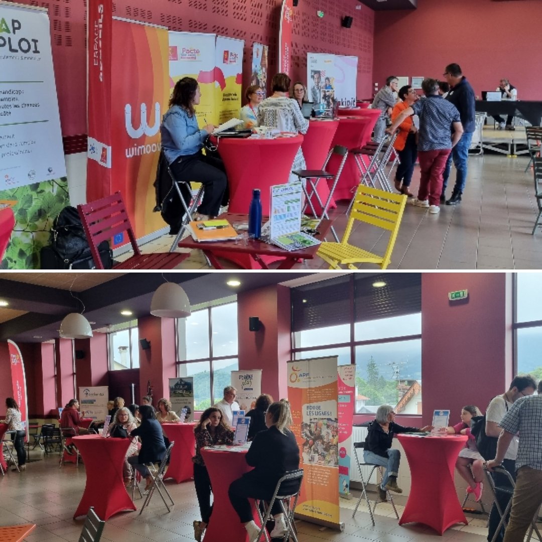 Place du #TAF d'Argelès-Gazost, les entreprises et chercheurs d'emploi du territoire se sont  rencontrés aujourd'hui. Proximité et opportunités pour tous ✅ !
Merci aux équipes <a href="/FTravail_OCC/">France Travail Occitanie</a>, nos partenaires, notamment l'<a href="/Occitanie/">Région Occitanie</a>. #TousMobilisés #Satisfaction 👍🏻