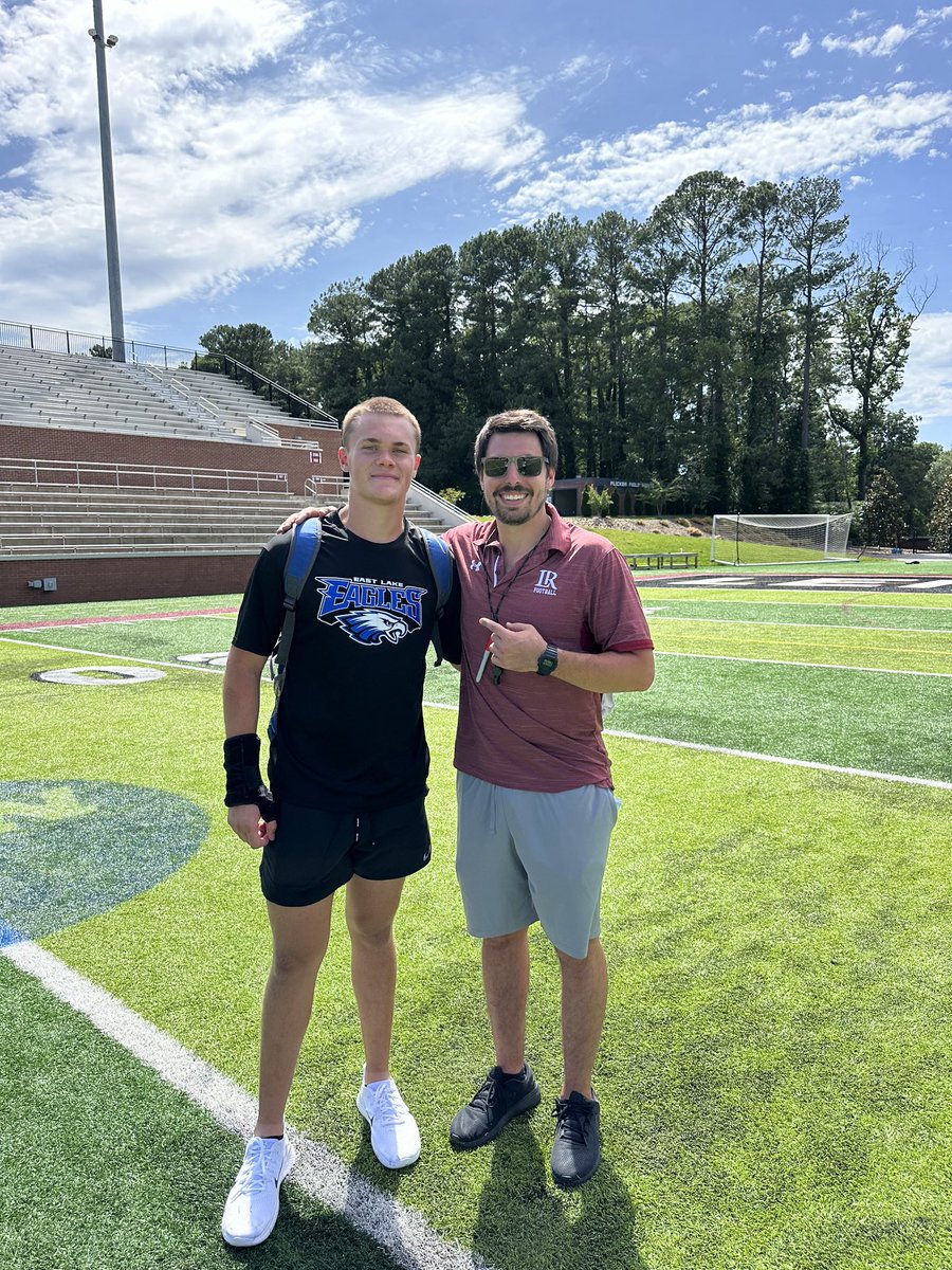 After a great camp and conversation with Coach <a href="/NickVagnoneLR/">Nick Vagnone</a> last week, I’m super grateful to receive an opportunity to play football at Lenior-Rhyne University! <a href="/LRBearsFootball/">Lenoir-Rhyne Football</a> <a href="/eastlakefball/">East Lake Football</a>