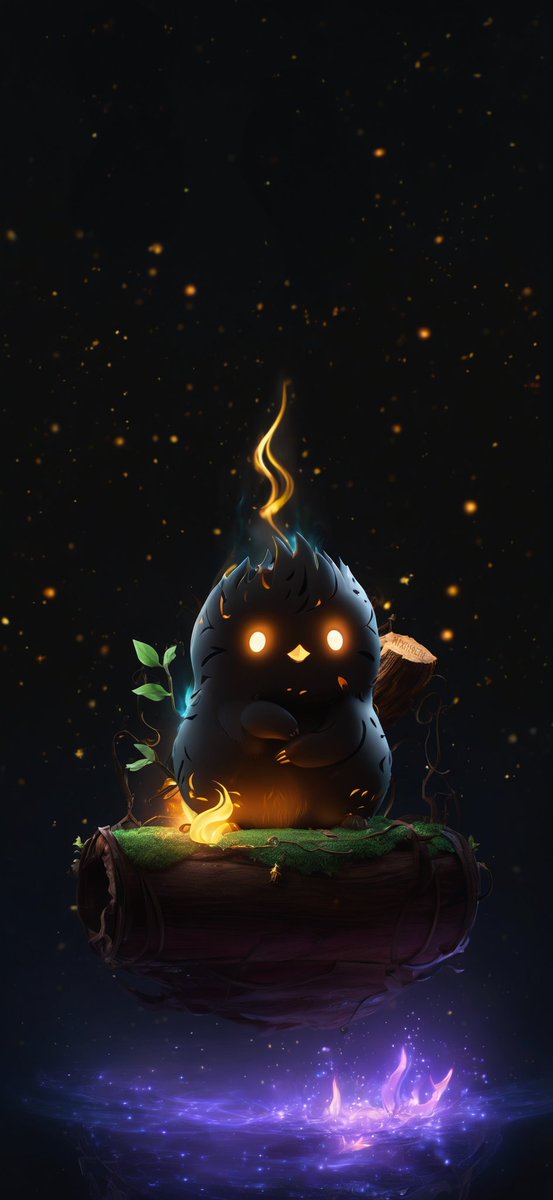 ✨👀 Discover a whimsical creature wallpaper to enchant your digital mobile device! 📱 May its magic infuse your week with joy and positivity ✨